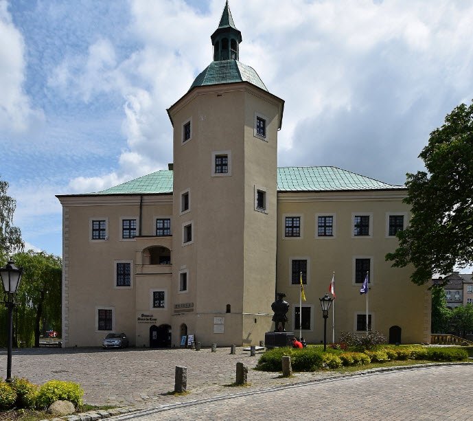Zabytkowy zamek w Słupsku, Poland